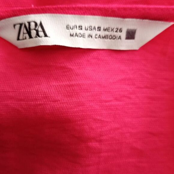 ZARA PINK RUFFLE MISI DRESS SZ.S EUC. - Picture 7 of 8